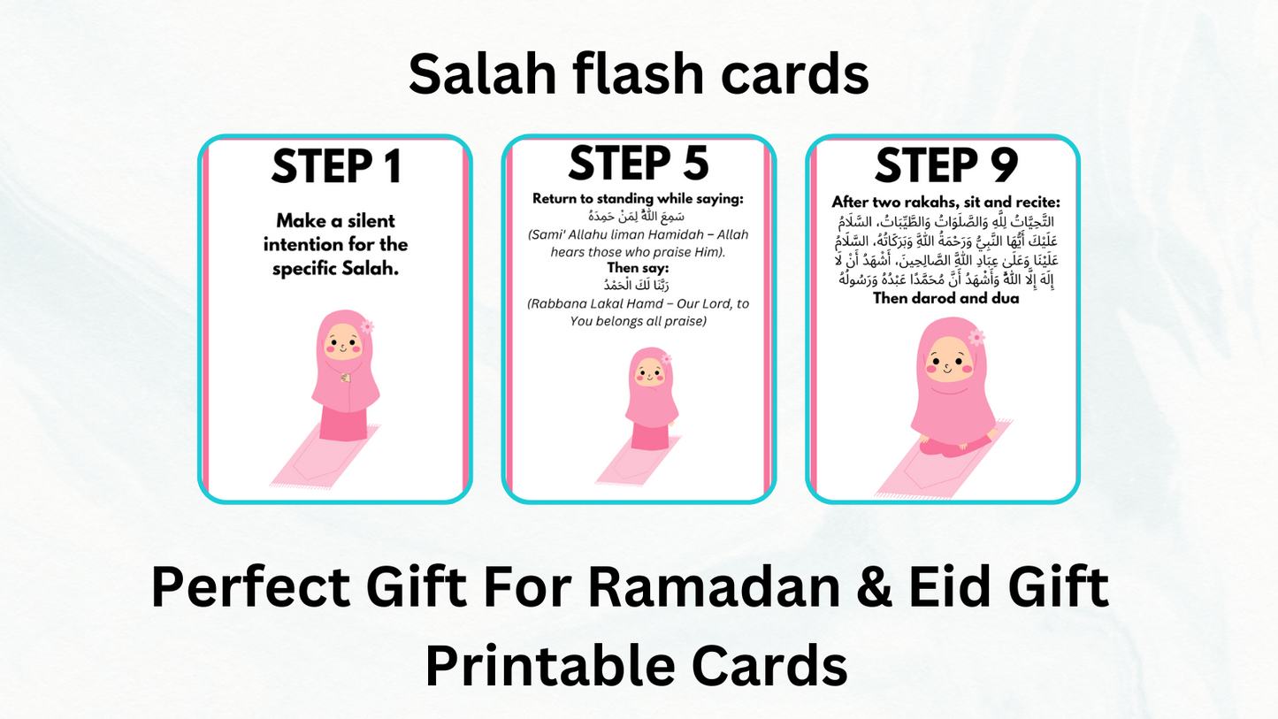 Muslim Prayer Flashcards – Interactive Salah Learning for Children