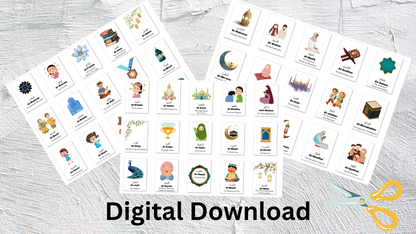 99 Names of Allah Printable Flashcards
