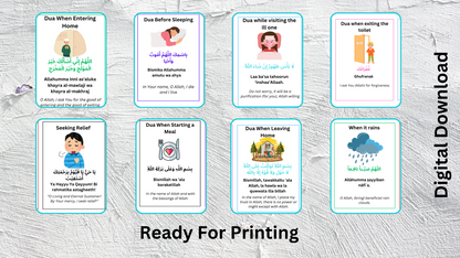 islamic flash cards, flash cards