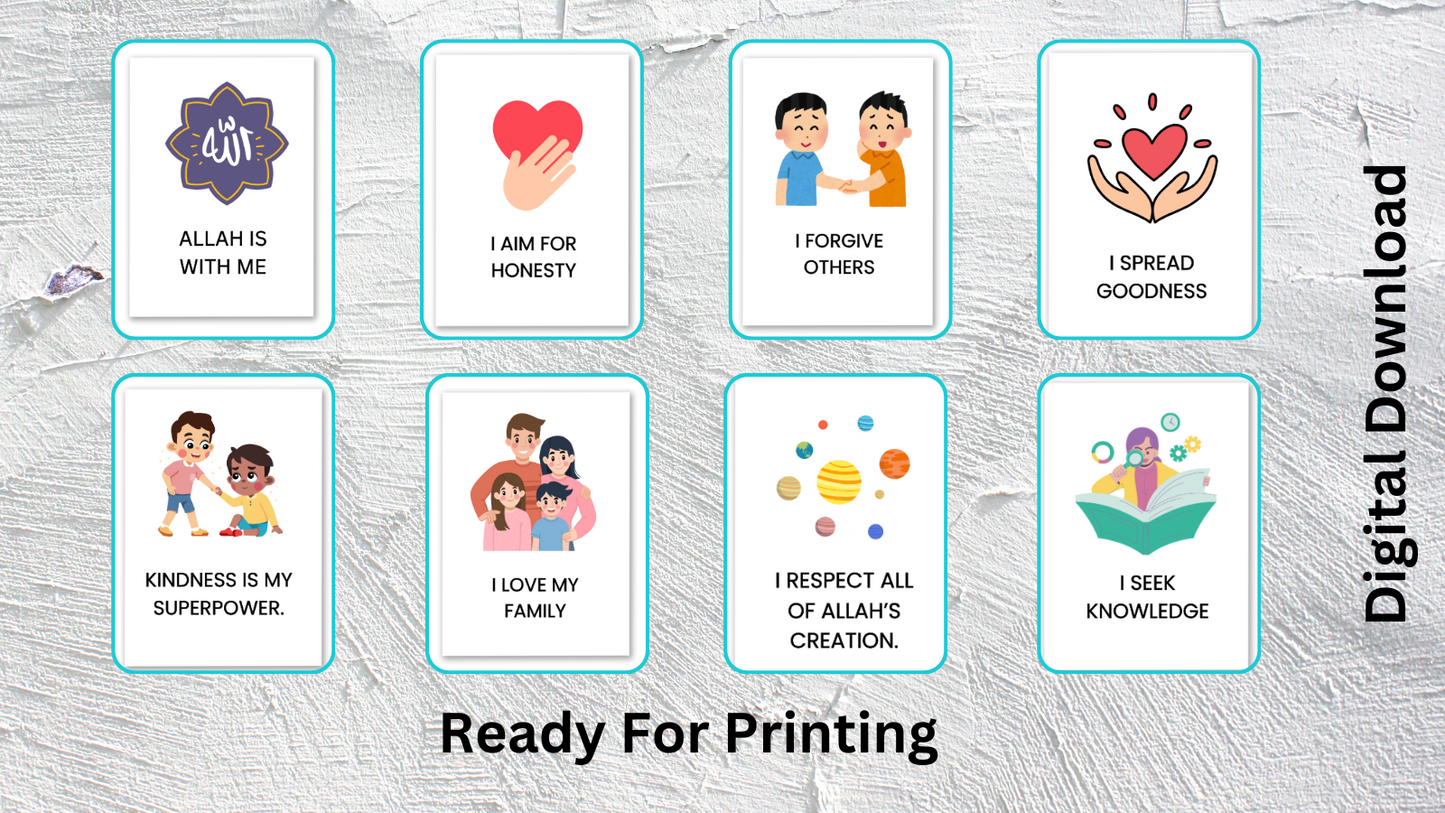 Islamic Positive Affirmation Flashcards