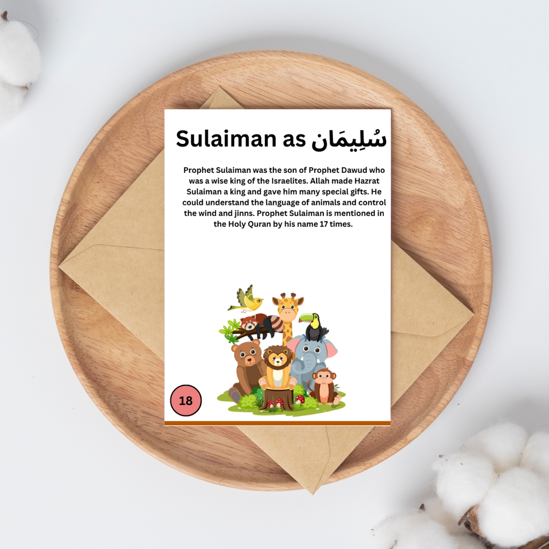 Stories of 25 Prophets – Islamic Flashcards for Kids
